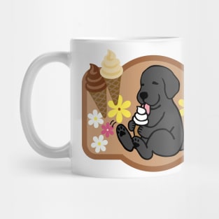 Black Labrador Ice Cream Lover Mug